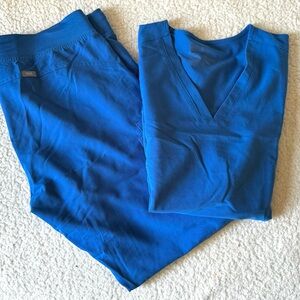 FIGS Scrub Set in Limited Edition Color Winning Blue